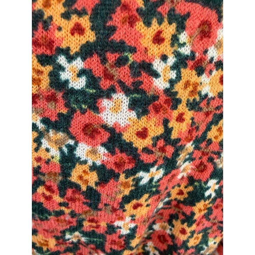 Gilli Floral Long Sleeve Mini Dress Size Small Fall Colors Boho - Picture 7 of 8